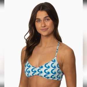 Jolyn Clothing Surf, Eliana Tie Back Top, Danapoint print